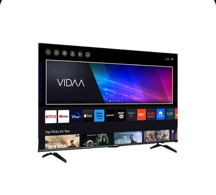 WISDOM 50 INCH 4K SMART ANDROID 14 BLUETOOTH UHD LED FRAMLESS TV WITH SMART RREMOTE